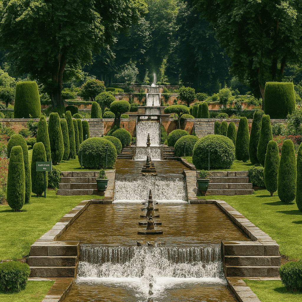 Nishat Garden – Mughal Beauty in Kashmir on Dal Lake
